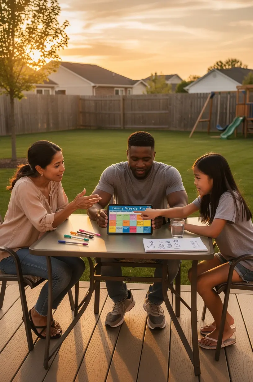 Illustration of productive habits for effective organization