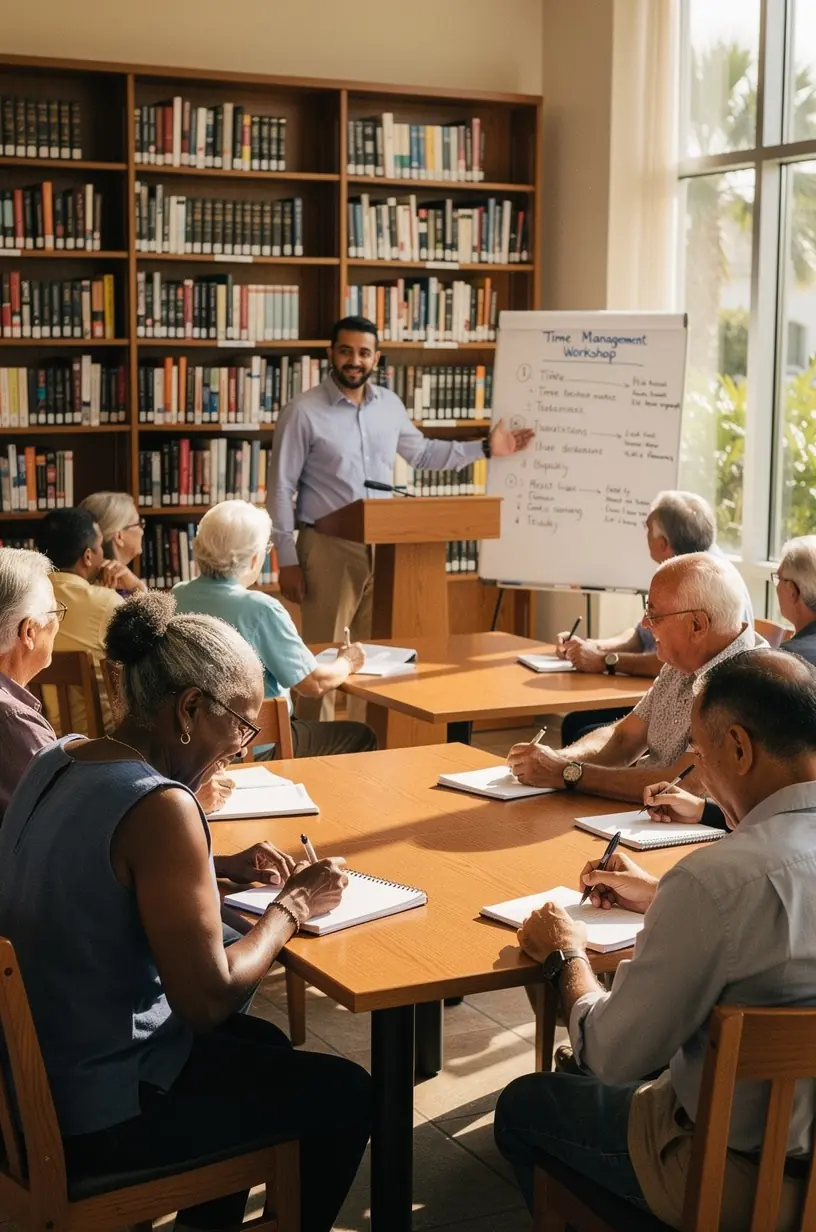 Structured workspace enhancing productivity and focus