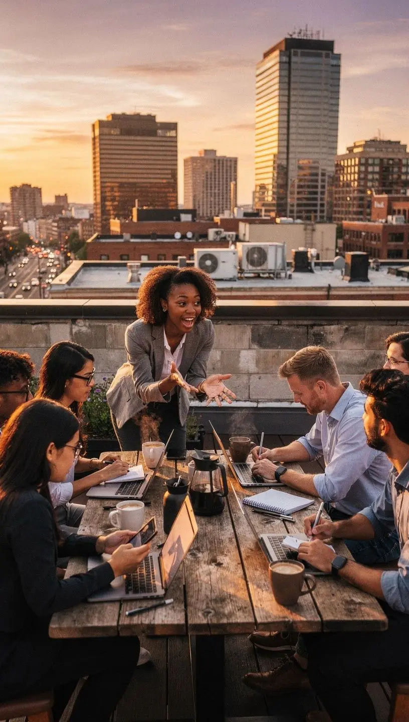 Person working in a clutter-free space, enhancing focus.
