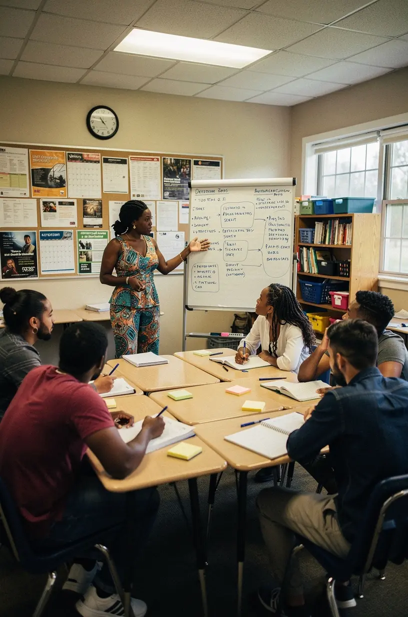 Person reviewing weekly goals and tasks for productivity.