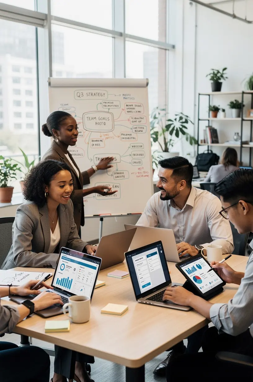 Professional team collaboration